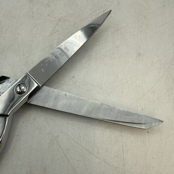 Gingher Scissors Dressmaker's Shear Chrome Right Handed 7 And 8 1/2 Inch - Picture 6 of 14